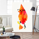 Punk bird by Robert Farkas on GIANT ART - red digital painting