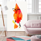 Punk bird by Robert Farkas on GIANT ART - red digital painting