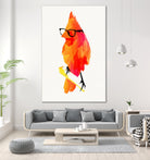 Punk bird by Robert Farkas on GIANT ART - red digital painting