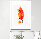 Punk bird by Robert Farkas on GIANT ART - red digital painting