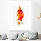 Punk bird by Robert Farkas on GIANT ART - red digital painting