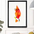 Punk bird by Robert Farkas on GIANT ART - red digital painting