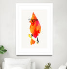 Punk bird by Robert Farkas on GIANT ART - red digital painting