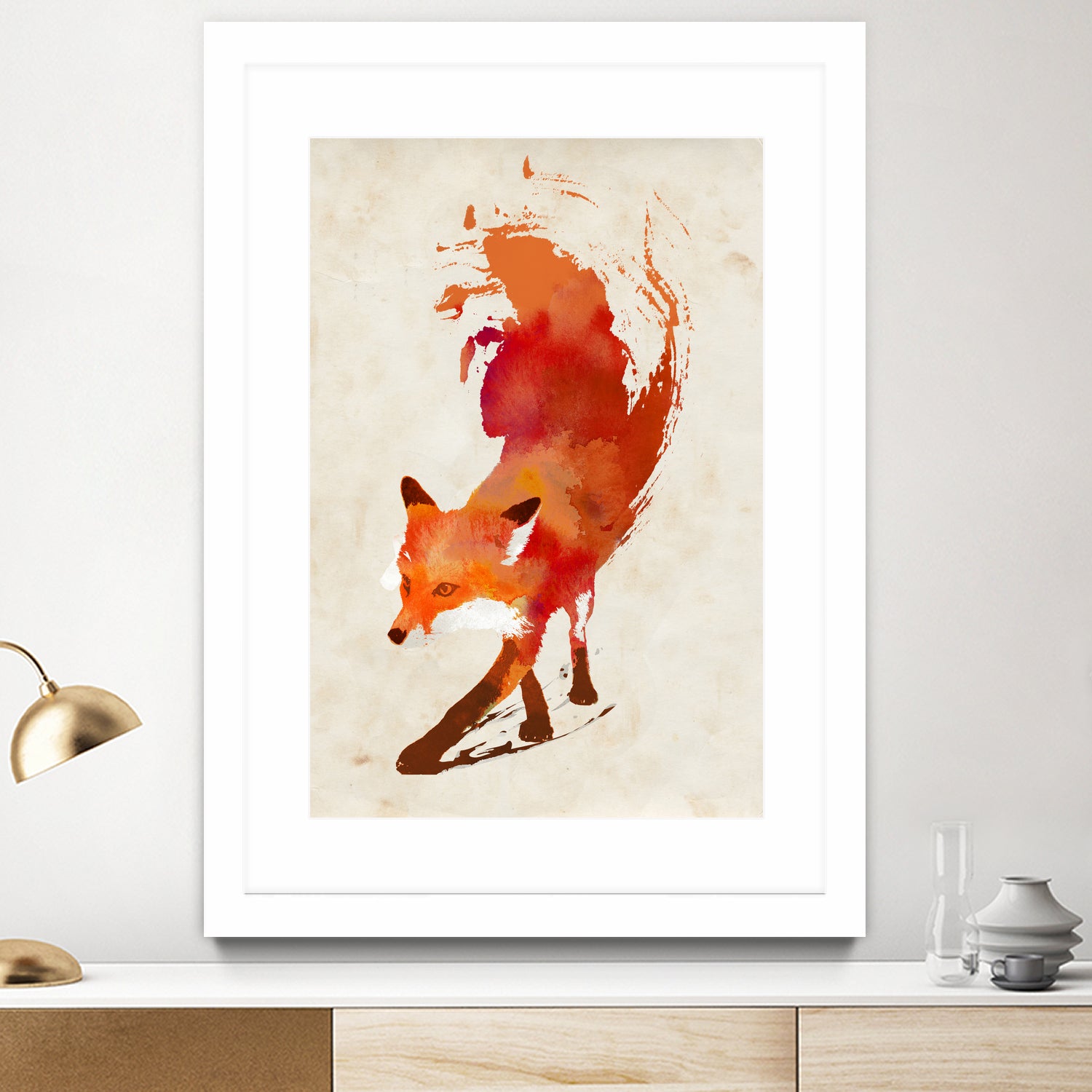 Vulpes Vulpes by Robert Farkas on GIANT ART - red digital painting