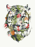 Tropical Tiger by Robert Farkas on GIANT ART - green digital drawing