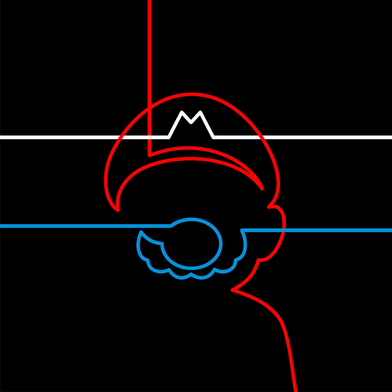 Mario by Mochamad Arief on GIANT ART - black digital drawing