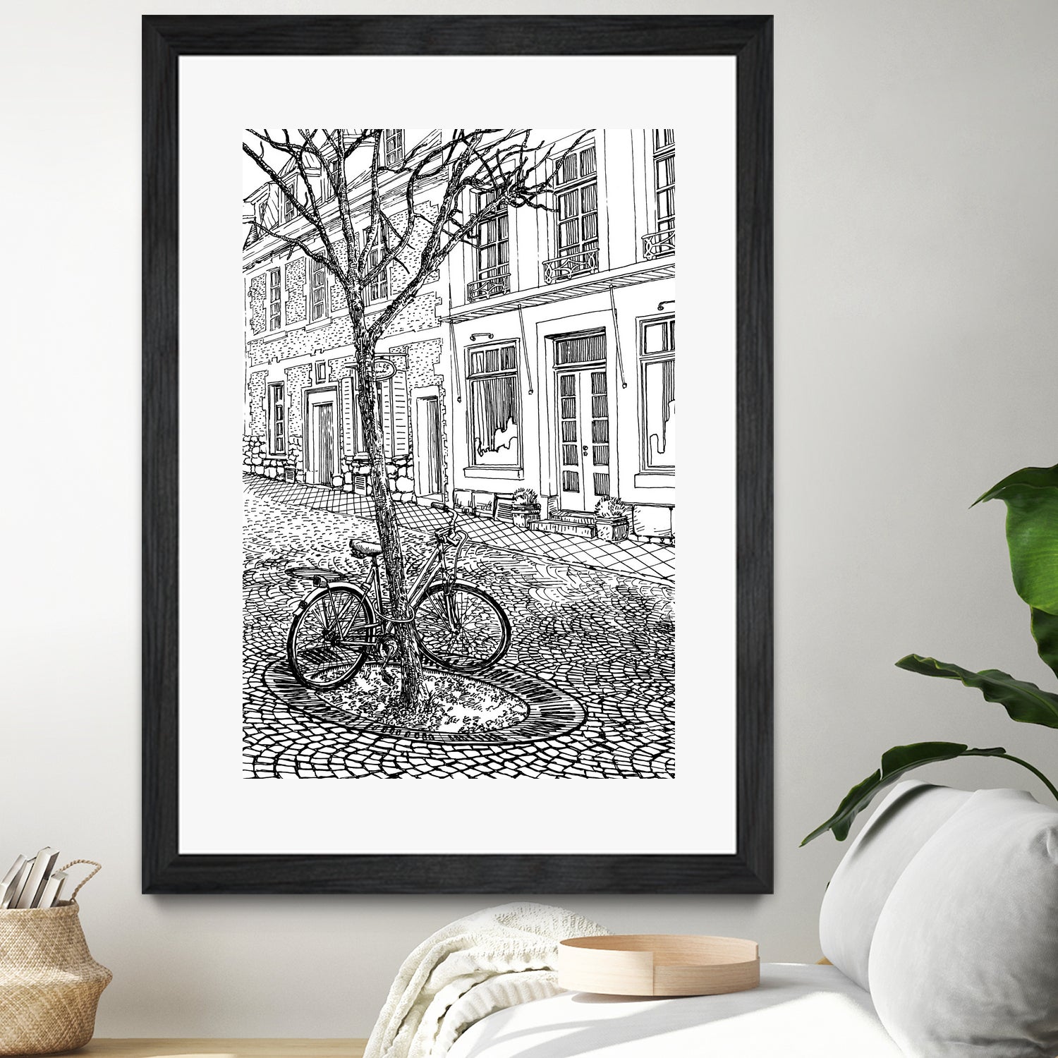 Aachen Bike by Evgenii Sarychev on GIANT ART - black photo illustration