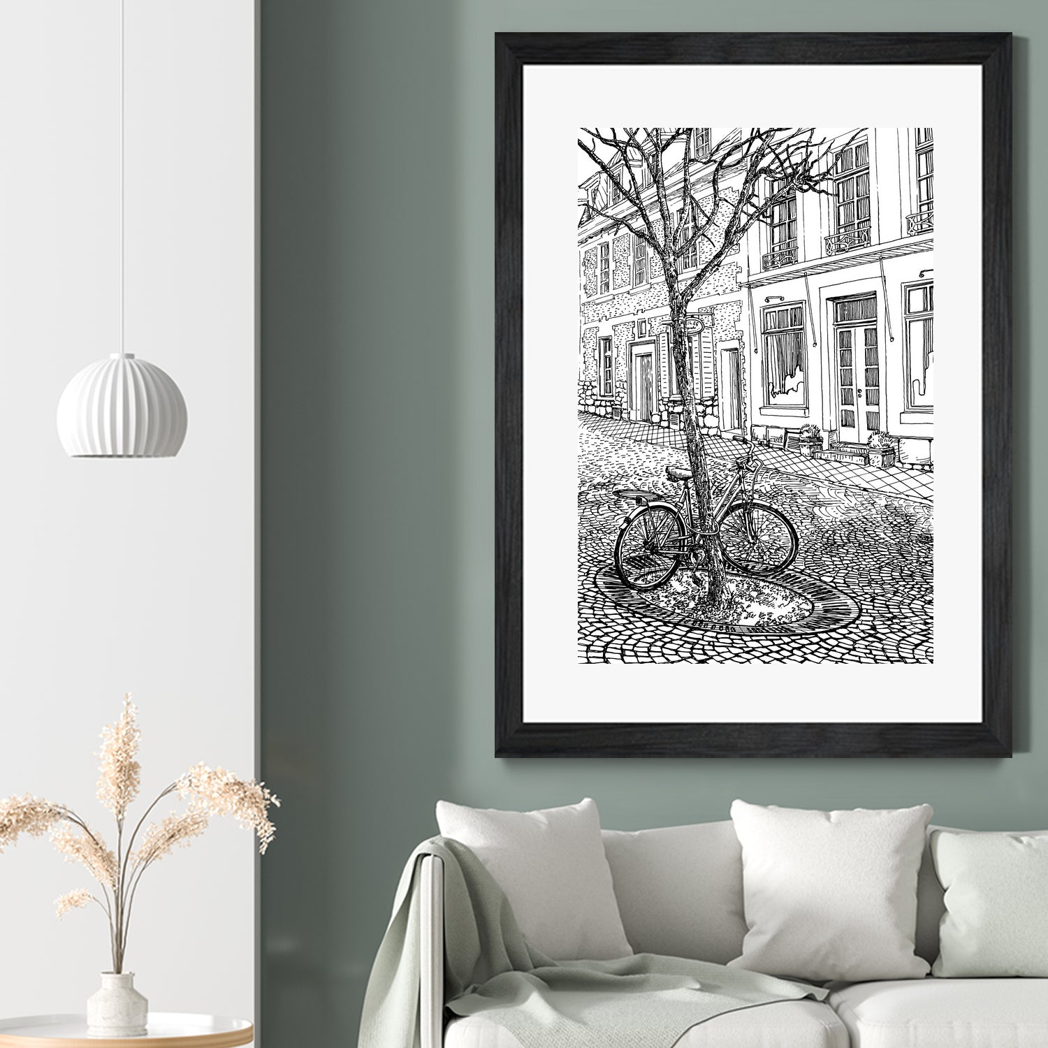 Aachen Bike by Evgenii Sarychev on GIANT ART - black photo illustration