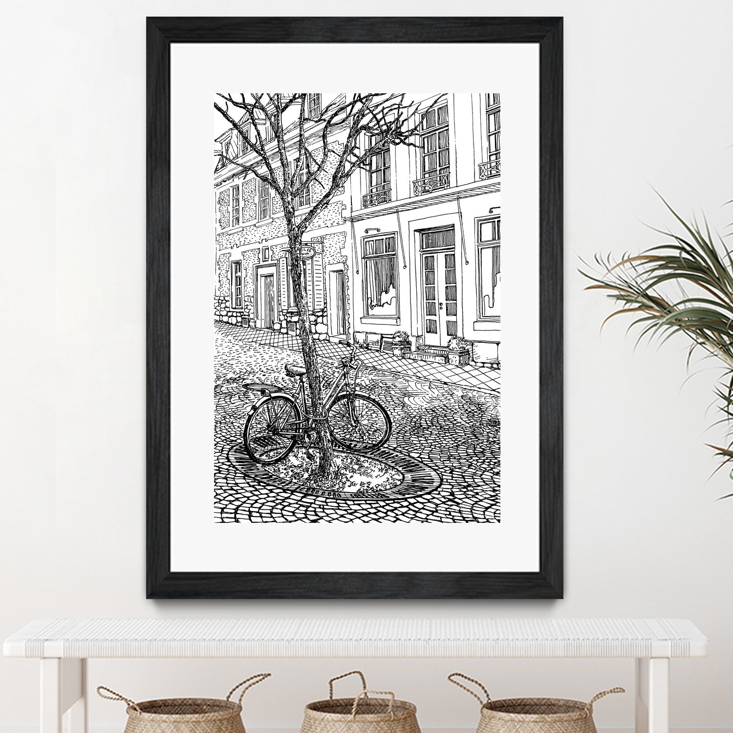 Aachen Bike by Evgenii Sarychev on GIANT ART - black photo illustration