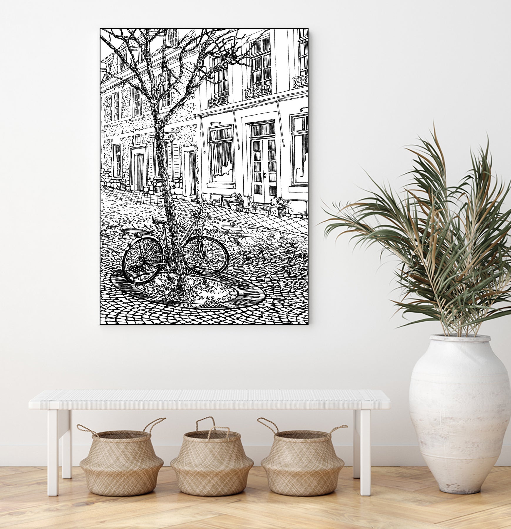 Aachen Bike by Evgenii Sarychev on GIANT ART - black photo illustration