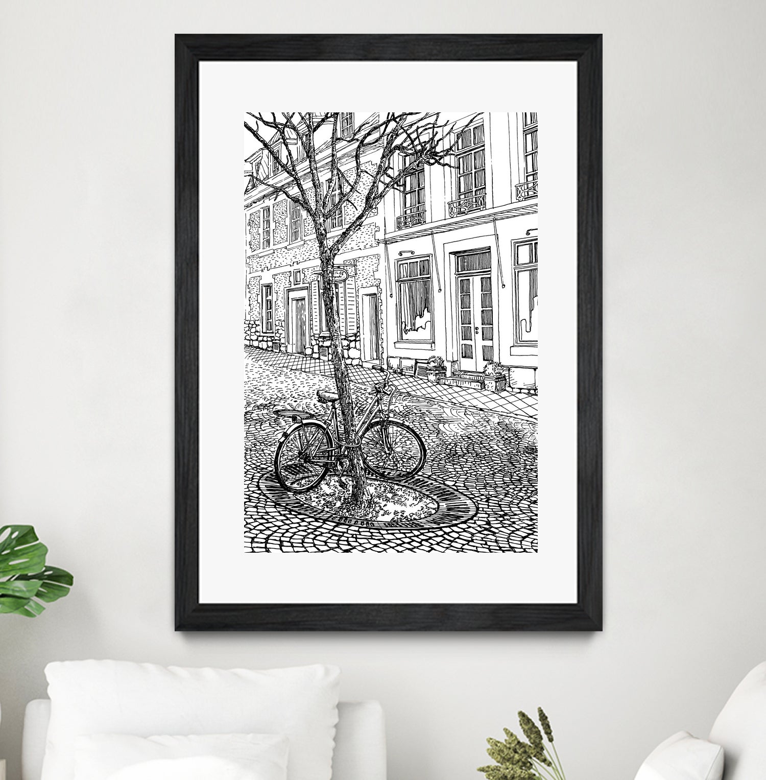 Aachen Bike by Evgenii Sarychev on GIANT ART - black photo illustration