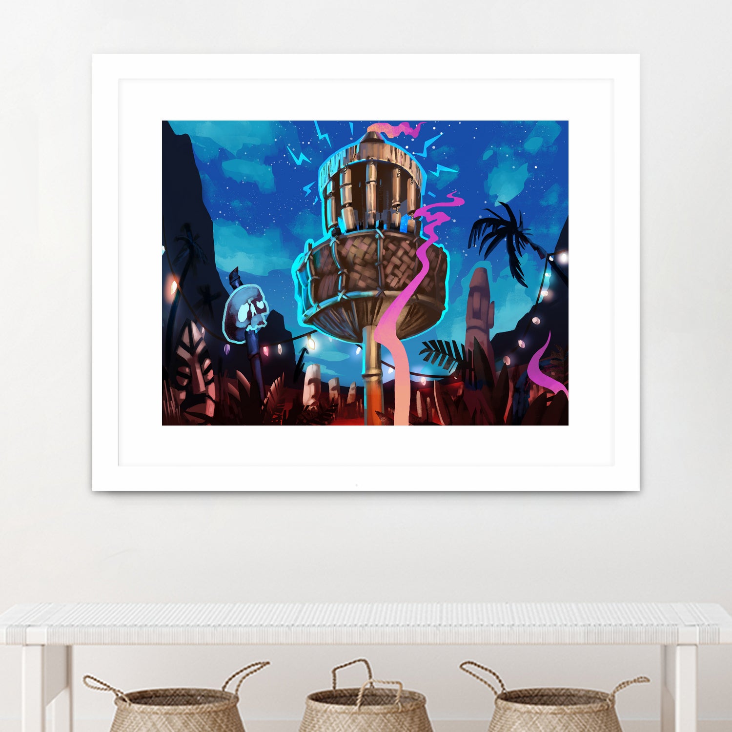 Tiki Golf by Mike Inscho on GIANT ART - blue digital painting