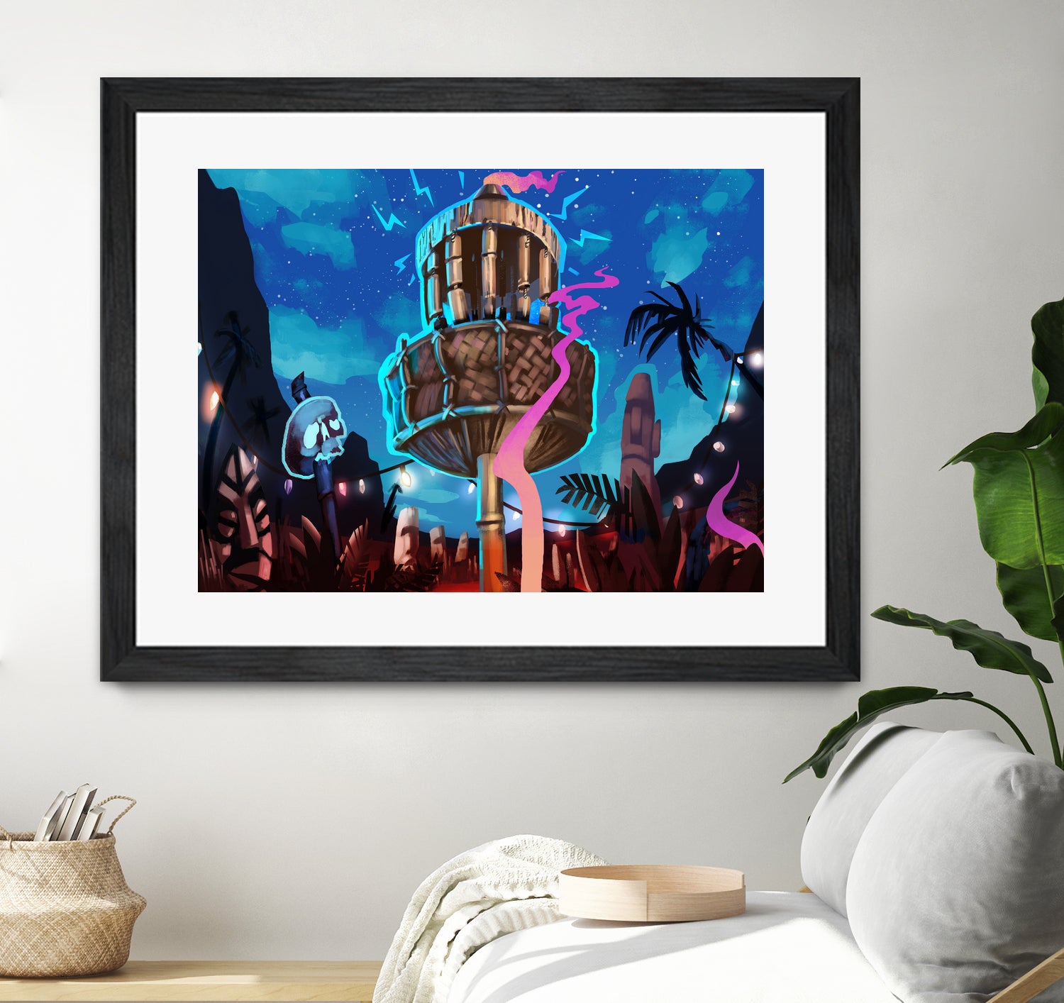 Tiki Golf by Mike Inscho on GIANT ART - blue digital painting