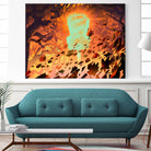 Foliage Storm by Mike Inscho on GIANT ART - orange digital painting