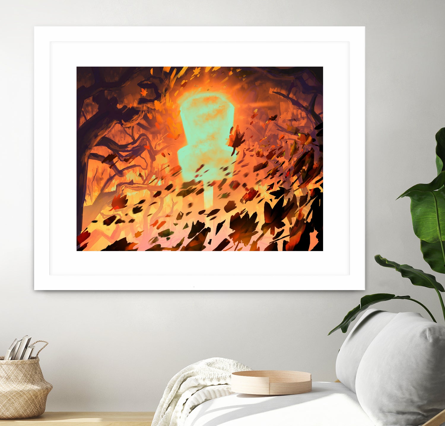 Foliage Storm by Mike Inscho on GIANT ART - orange digital painting