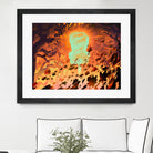 Foliage Storm by Mike Inscho on GIANT ART - orange digital painting