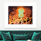 Foliage Storm by Mike Inscho on GIANT ART - orange digital painting