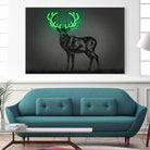 Deer by Octavian Mihai Mielu on GIANT ART - green digital drawing