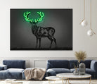 Deer by Octavian Mihai Mielu on GIANT ART - green digital drawing