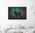 Deer by Octavian Mihai Mielu on GIANT ART - green digital drawing