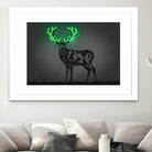 Deer by Octavian Mihai Mielu on GIANT ART - green digital drawing