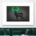 Deer by Octavian Mihai Mielu on GIANT ART - green digital drawing