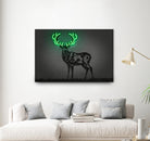 Deer by Octavian Mihai Mielu on GIANT ART - green digital drawing