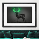 Deer by Octavian Mihai Mielu on GIANT ART - green digital drawing