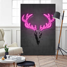 Deer skull by Octavian Mihai Mielu on GIANT ART - pink digital drawing