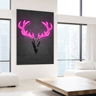 Deer skull by Octavian Mihai Mielu on GIANT ART - pink digital drawing