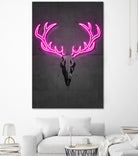 Deer skull by Octavian Mihai Mielu on GIANT ART - pink digital drawing