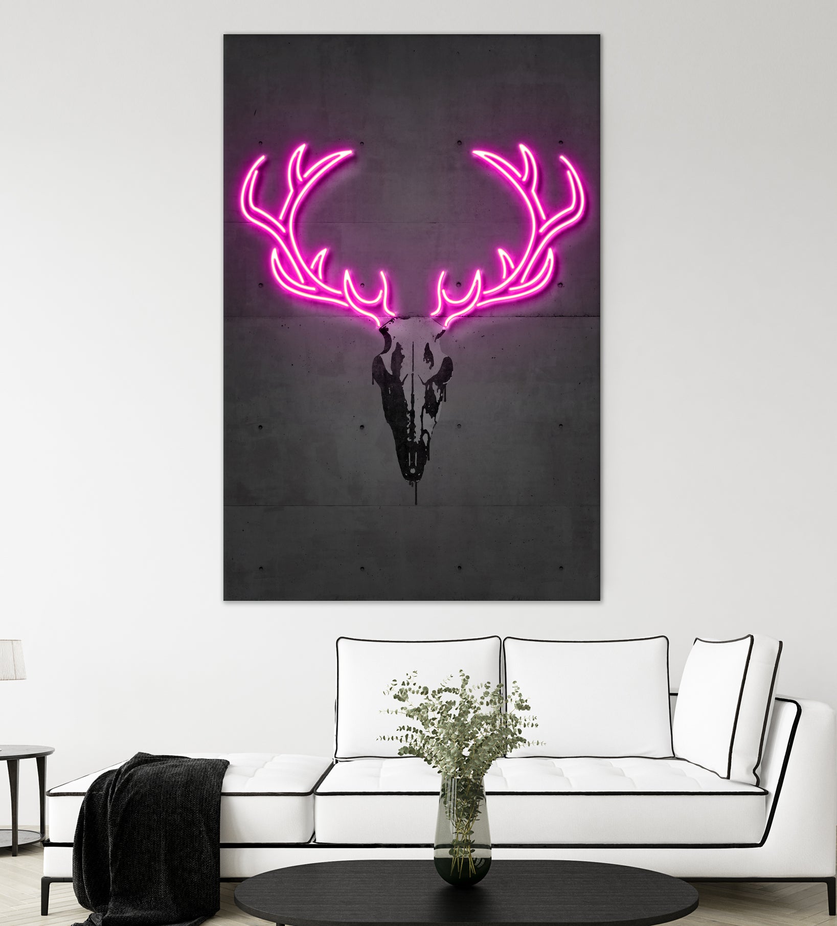 Deer skull by Octavian Mihai Mielu on GIANT ART - pink digital drawing