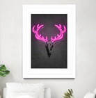 Deer skull by Octavian Mihai Mielu on GIANT ART - pink digital drawing