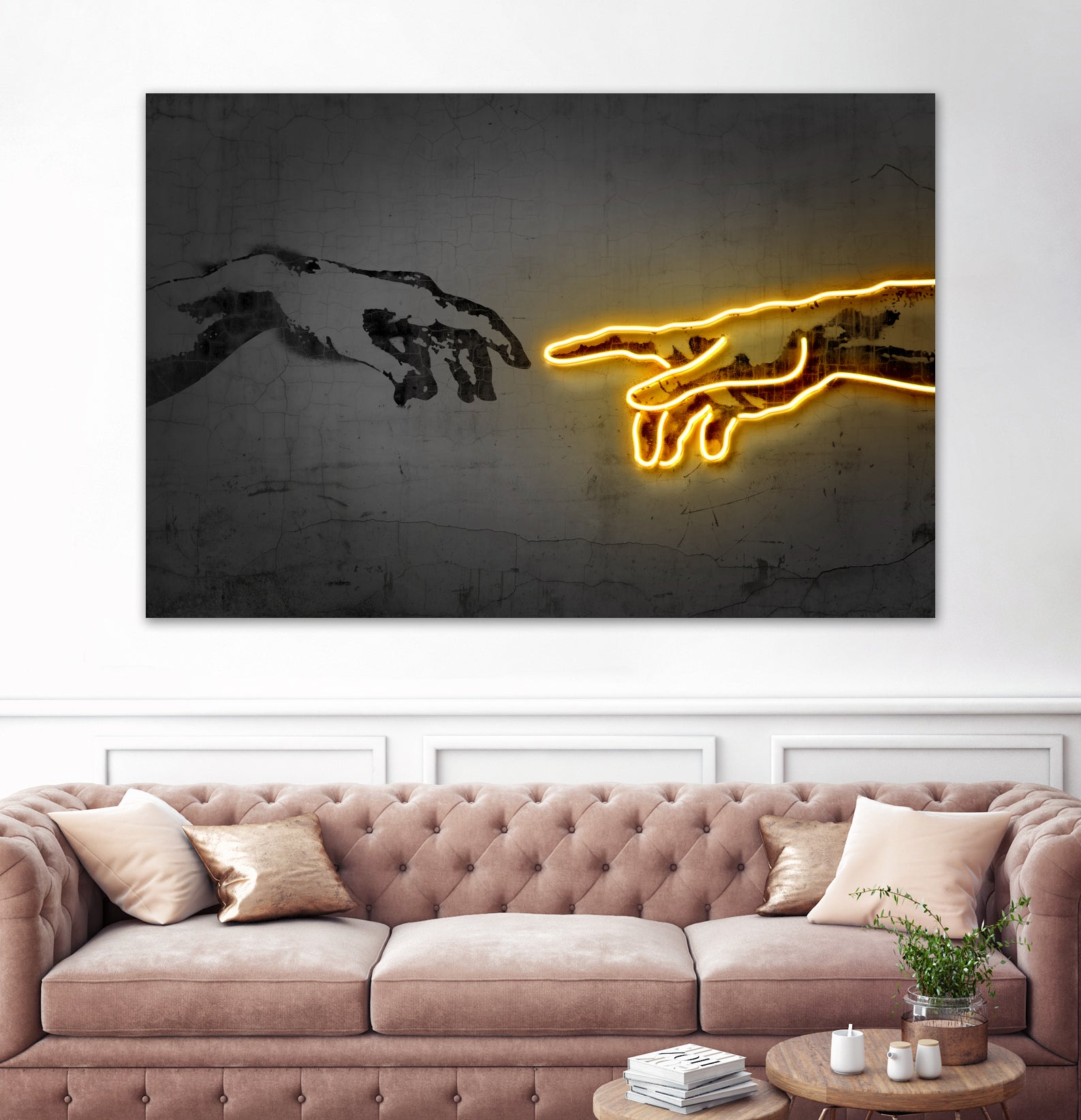 The Creation by Octavian Mihai Mielu on GIANT ART - yellow digital drawing