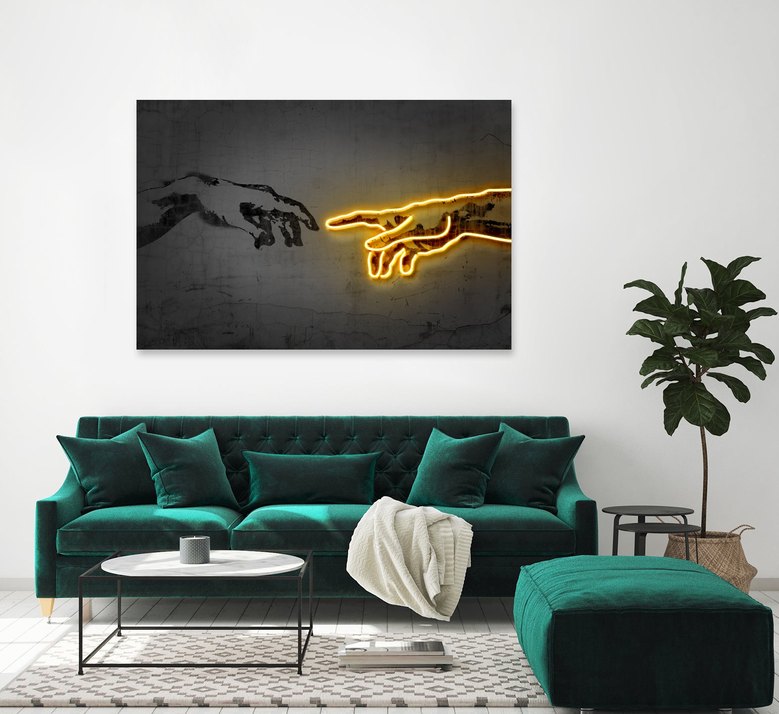 The Creation by Octavian Mihai Mielu on GIANT ART - yellow digital drawing