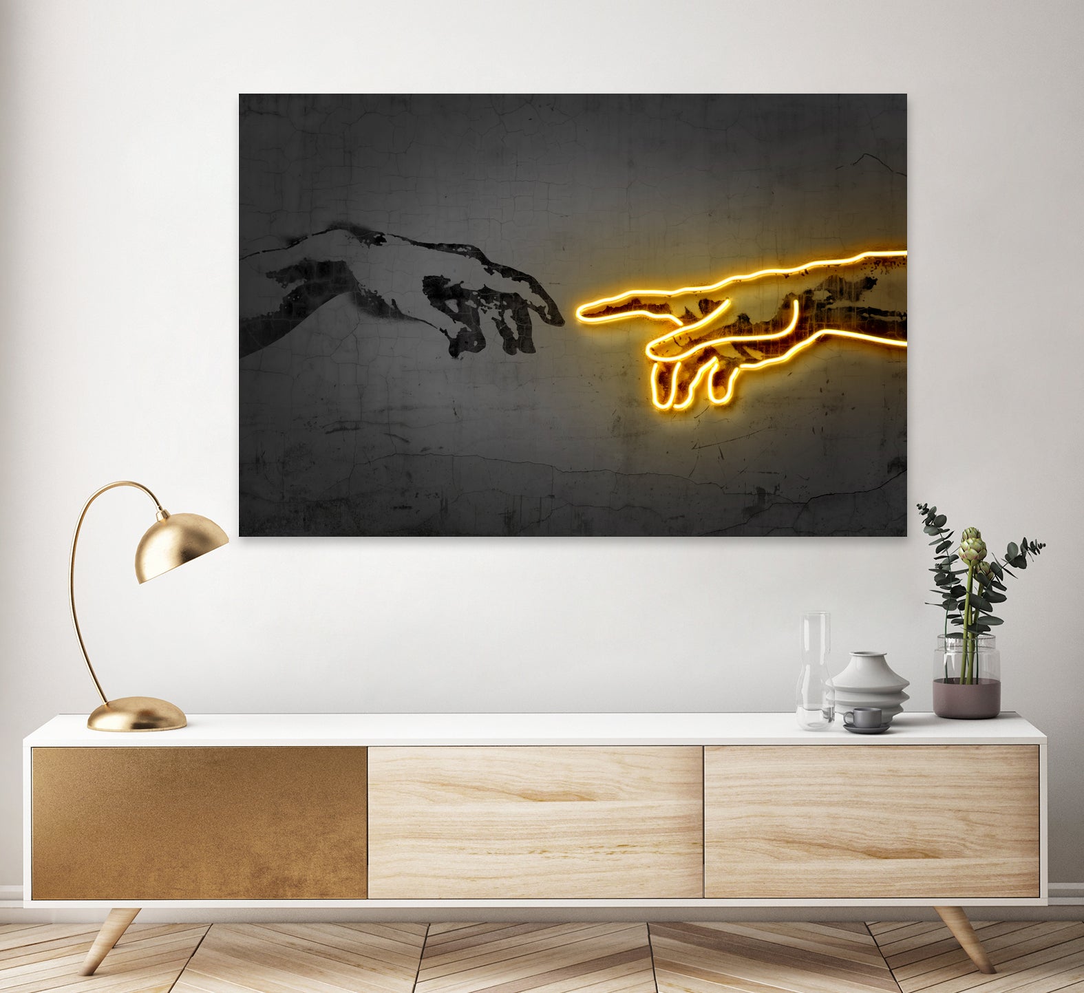 The Creation by Octavian Mihai Mielu on GIANT ART - yellow digital drawing