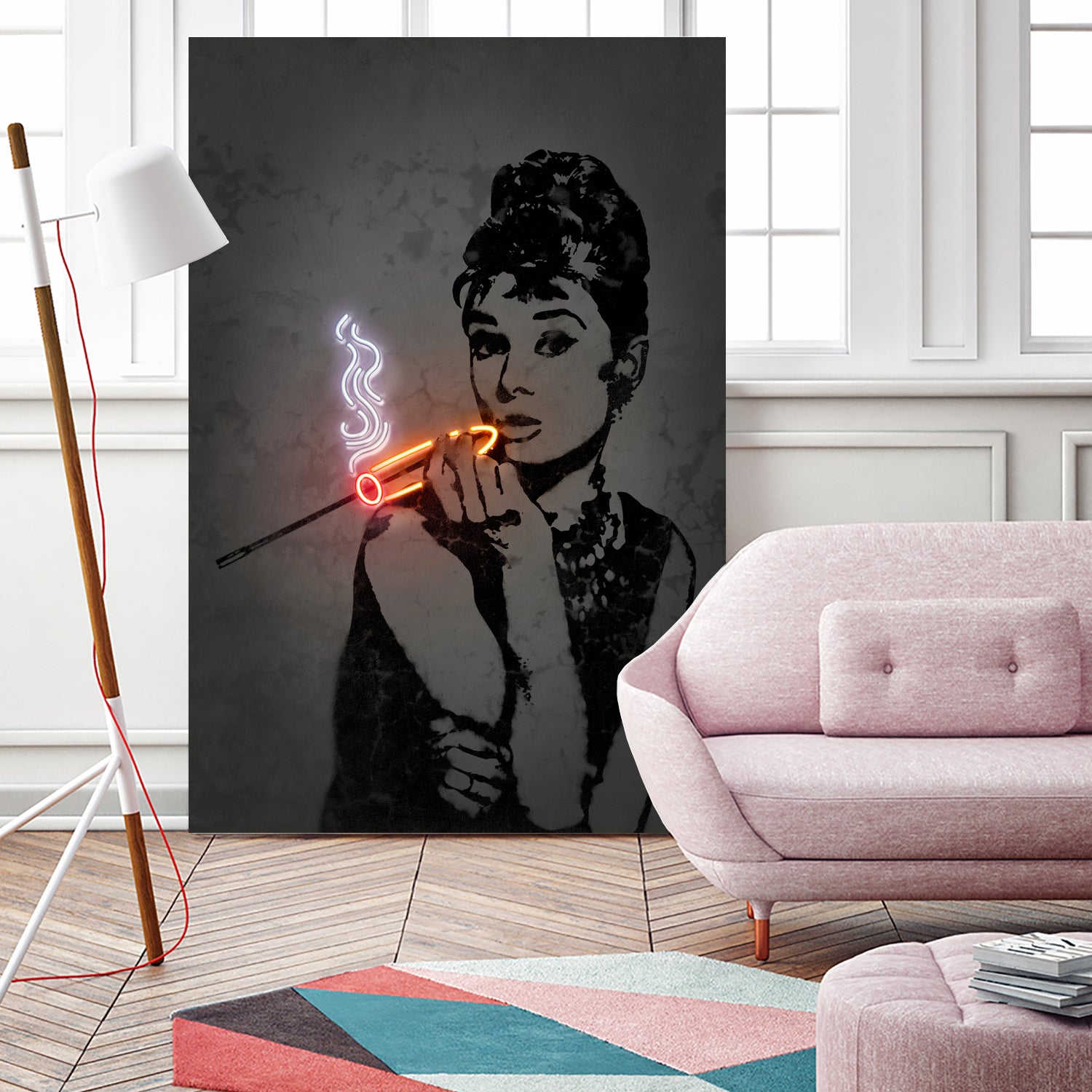 Audrey by Octavian Mihai Mielu on GIANT ART - orange digital drawing