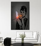 Audrey by Octavian Mihai Mielu on GIANT ART - orange digital drawing