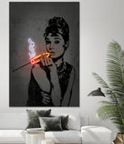 Audrey by Octavian Mihai Mielu on GIANT ART - orange digital drawing