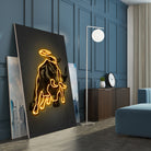 Bull by Octavian Mihai Mielu on GIANT ART - yellow digital drawing