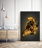 Bull by Octavian Mihai Mielu on GIANT ART - yellow digital drawing