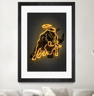 Bull by Octavian Mihai Mielu on GIANT ART - yellow digital drawing