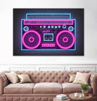 Boom Box by Octavian Mihai Mielu on GIANT ART - pink digital drawing