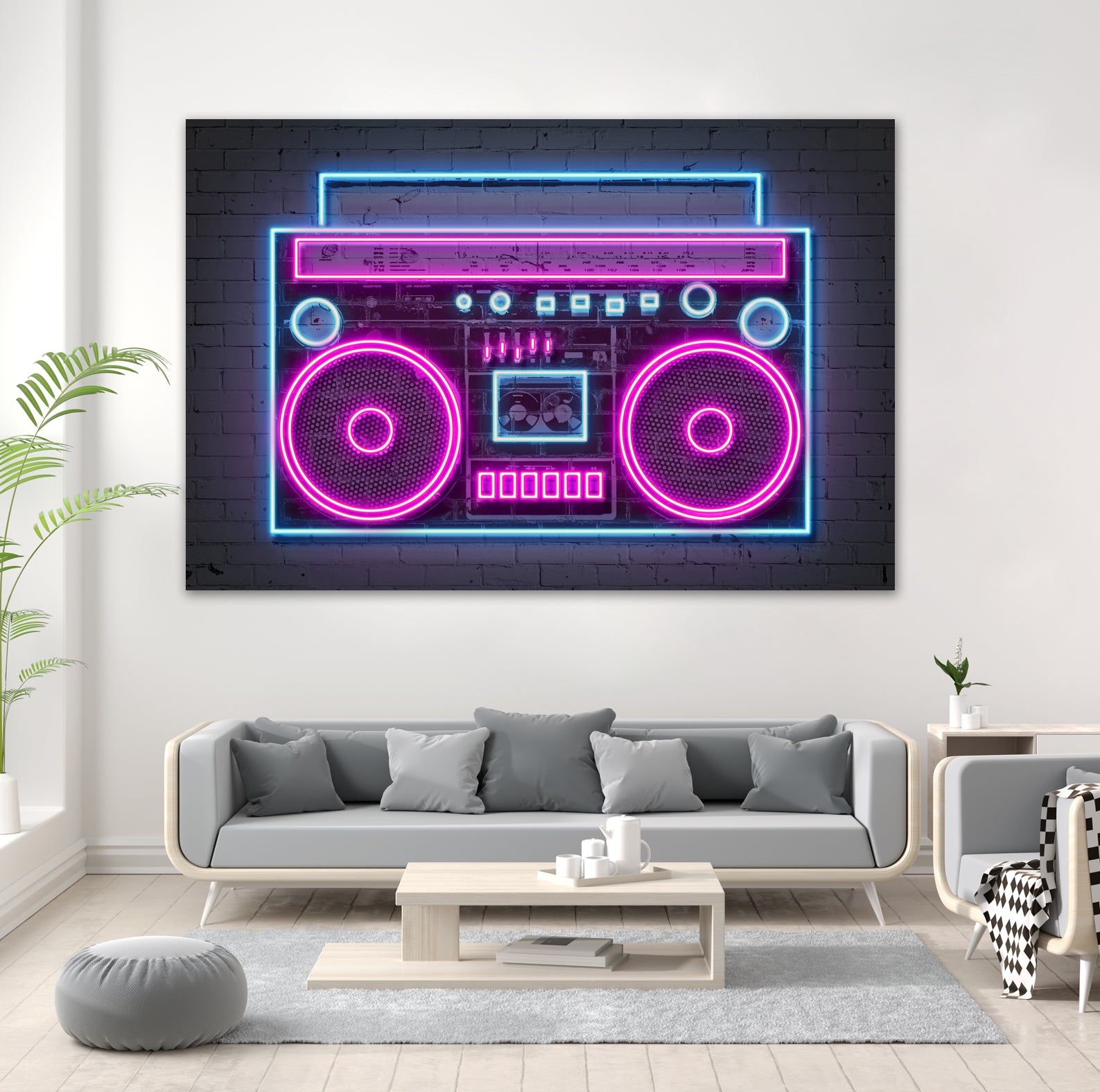 Boom Box by Octavian Mihai Mielu on GIANT ART - pink digital drawing