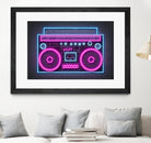 Boom Box by Octavian Mihai Mielu on GIANT ART - pink digital drawing