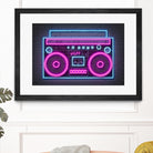 Boom Box by Octavian Mihai Mielu on GIANT ART - pink digital drawing