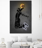 LeBron by Octavian Mihai Mielu on GIANT ART - yellow digital drawing