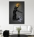 LeBron by Octavian Mihai Mielu on GIANT ART - yellow digital drawing