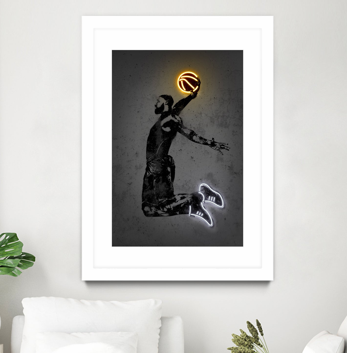 LeBron by Octavian Mihai Mielu on GIANT ART - yellow digital drawing