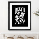 Death by Pizza by Tatak Waskitho on GIANT ART - black typography